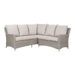 woven garden furniture with cushions
