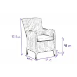 Sicily 6 Seater Rattan garden Furniture Set